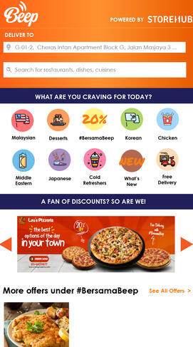 Food delivery app concept design