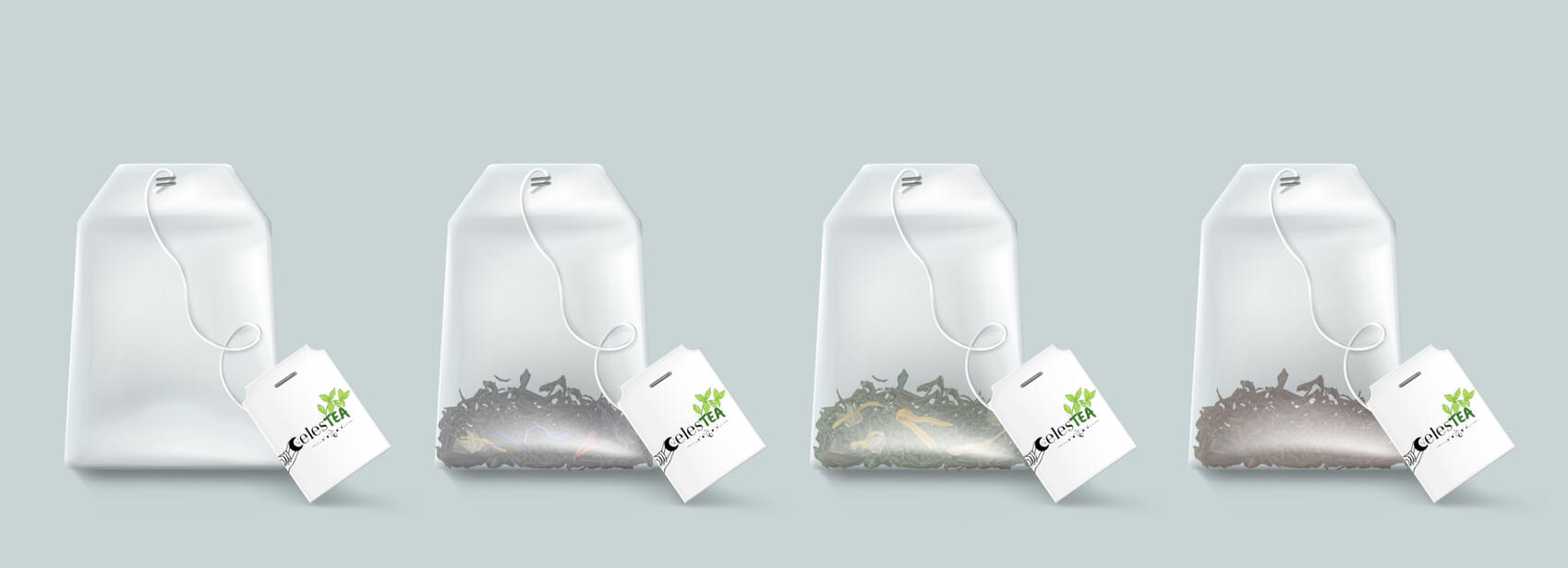 Tea bags mockup